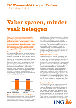 ING Weekoverzicht Sparen en Beleggen