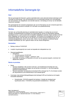 Informatiefiche Gemengde lijn