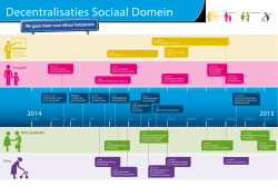 Tijdbalk decentralisaties sociaal domein