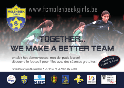 fc molenbeek girls 2014 - 2015