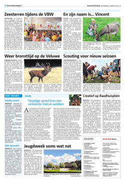 Jeugdweek soms wat nat Zeesterren tijdens de VBW Weer bronsttijd