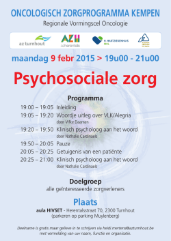 Psychosociale zorg