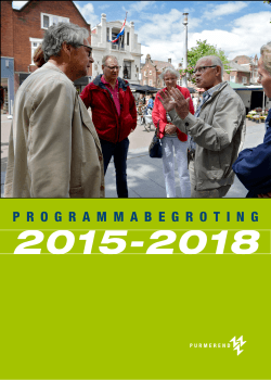 Programmabegroting 2015