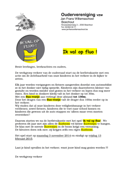 Ik val op fluo ! - janfranswillemsschool