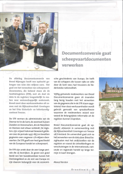 Documentconversie gaat scheepvaartdocumenten