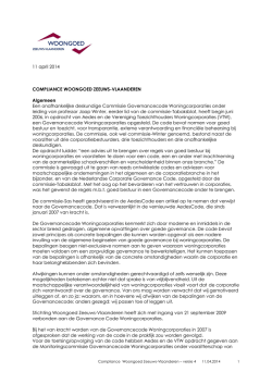 De complianceregeling - Woongoed Zeeuws