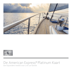 De American Express® Platinum Kaart