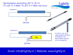 Rechtstreekse aansluiting LED TL 4 Watt