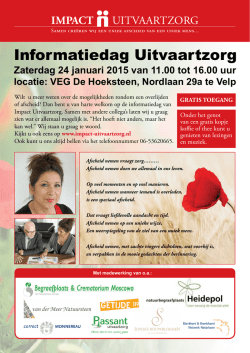 Informatiedag Uitvaartzorg