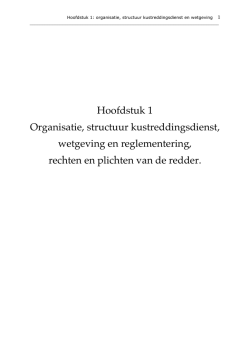 Hoofdstuk 1 Organisatie, structuur
