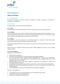 Klachtenreglement