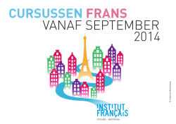 cursussen frans - Institut Francais - Pays-Bas