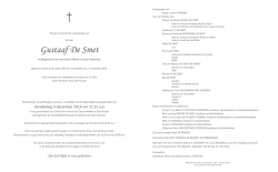 Gustaaf De Smet - Begrafenissen Van Damme