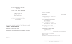 Jozef Van den Bempt - uitvaartcentrum.be