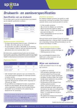 Drukwerk- en aanleverspecificaties (PDF) - Spotta-Zakelijk