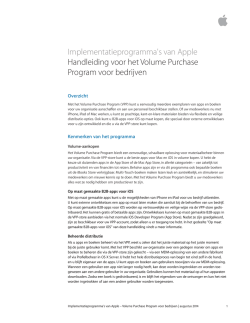 Handleiding voor het Volume Purchase Program voor