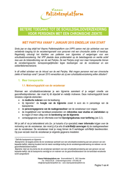 het document opgesteld door het Vlaams Pati&euml;ntenplatform