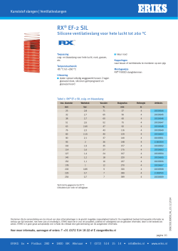 Kunststof zuigslang RX® EF-2 SIL Silicone ventilatieslang