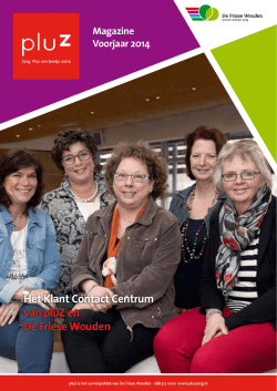 Het Klant Contact Centrum van pluZ en De Friese Wouden