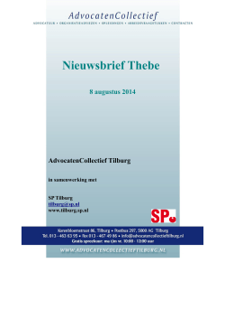 Nieuwsbrief Thebe - Advocaten Collectief Tilburg