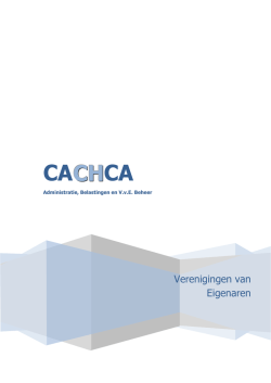 Download onze Folder voor Verenigingen van Eigenaren