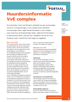 Huren in een VvE complex