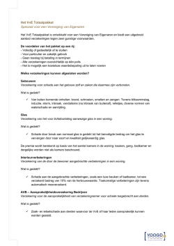 Het VvE Totaalpakket Speciaal voor een Vereniging