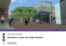Openbare ruimte Van Gogh Museum - Stadsdeel Zuid