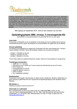 Interne advertentie, 1 mei 2000