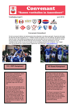 Voetbaljournaal 5 juni 2014 Convenant Amersfoort V.V. VOP