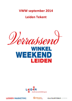 VWW september 2014 Leiden Tekent