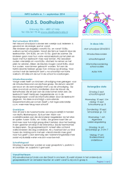 Info 1 september 2014/2015