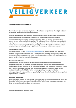 Verkeersveiligheid in de buurt