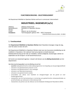 industrieel ingenieur (m/v)