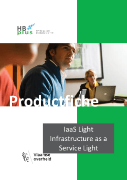 Productfiche IaaS Light - HP