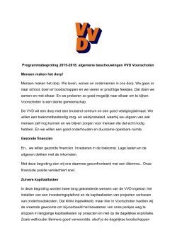 bijlage - VVD Voorschoten