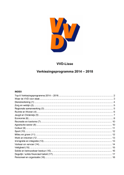 Programma van de VVD - WMO