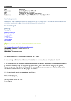 4a. VVD inzake Bergwijkpark Noord