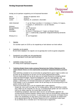 verslag openbare DR-vergadering 24-09-2013