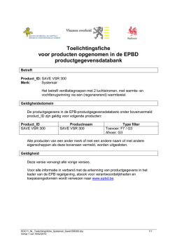 Fiche - EPBD