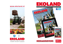 2014 MEDIAGEGEVENS www.ekoland.nl
