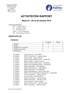 activiteitenrapport week 43 (pdf, 119 KB)