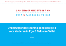 Ondersteuningsplan SWV Rijn Gelderse Vallei