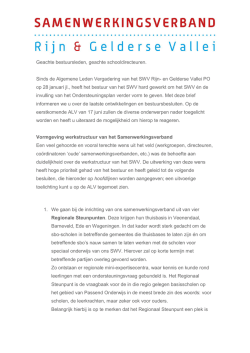 Informatie brief Diverse onderwerpen