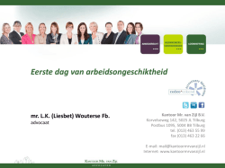 Eerste dag van arbeidsongeschiktheid