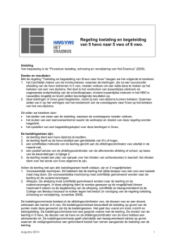 Doorstroomeisen 5 HAVO naar 5 VWO en 5 HAVO