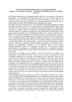 Irina Garkusha (Russisch Rijksarchief van Oorlogsgeschiedenis
