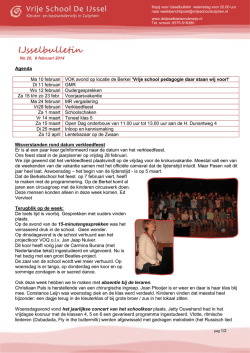 IJssel-bulletin 20 - Vrije School De IJssel
