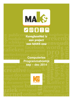 KureghemNet is een project van MAKS vzw