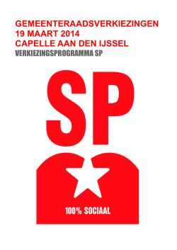 link naar programma - SP Capelle aan den IJssel